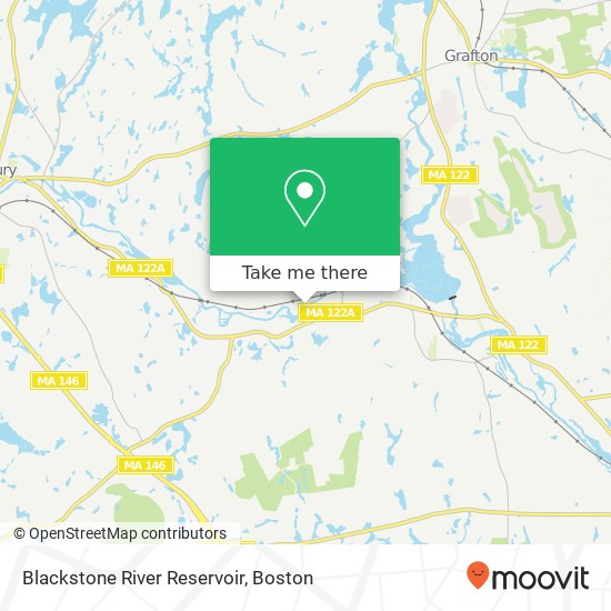 Blackstone River Reservoir map