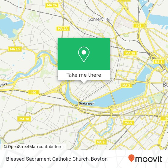 Blessed Sacrament Catholic Church map