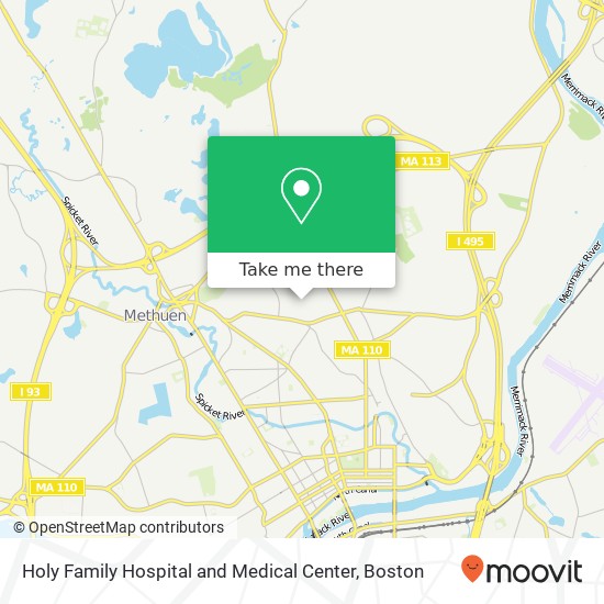 Mapa de Holy Family Hospital and Medical Center