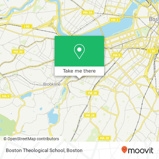 Boston Theological School map