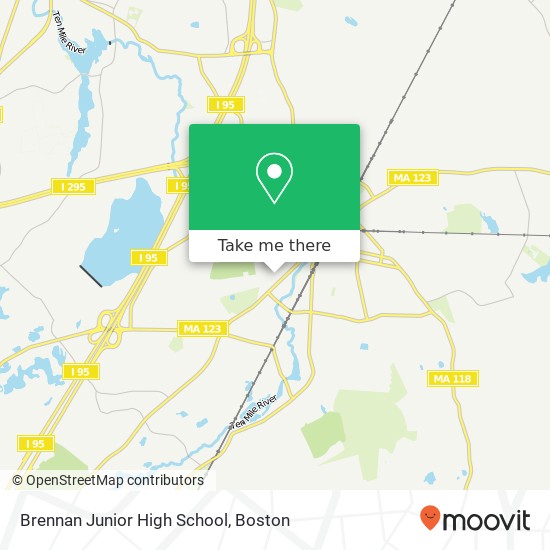 Mapa de Brennan Junior High School