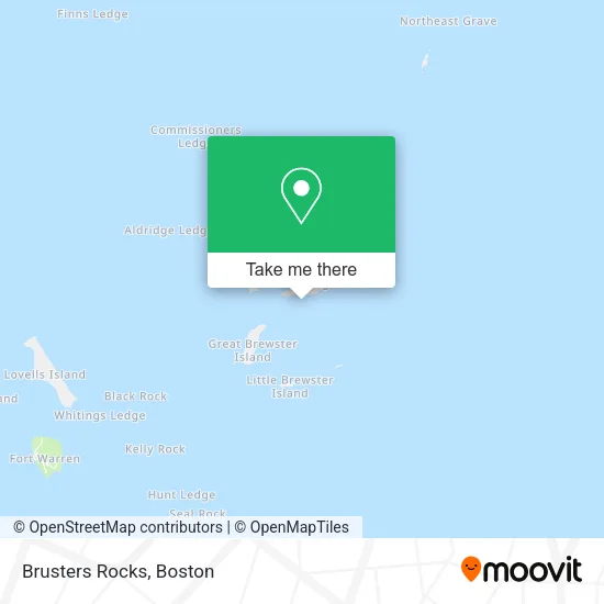 Brusters Rocks map