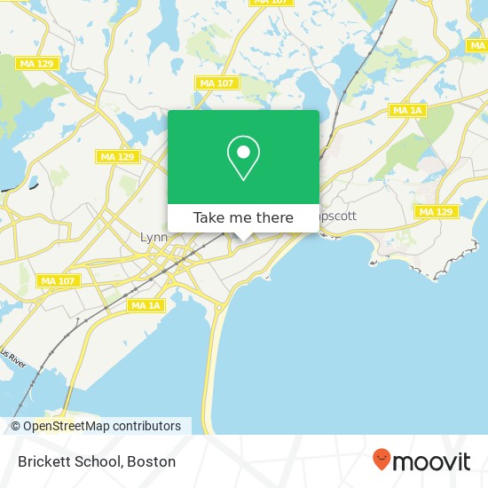 Mapa de Brickett School