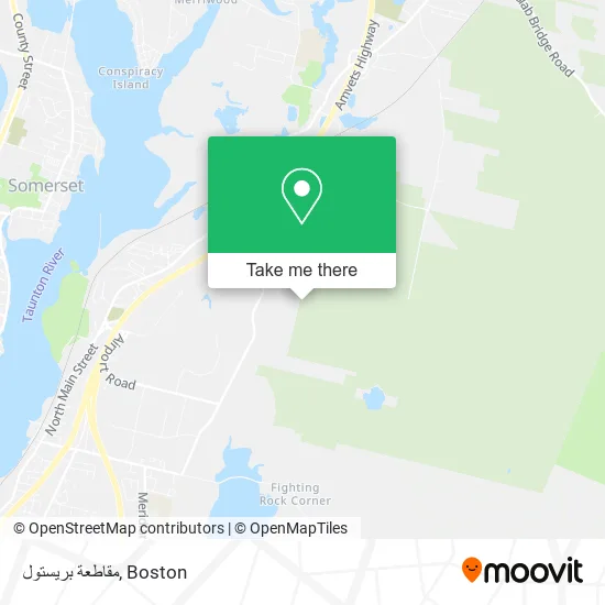 Mapa de مقاطعة بريستول