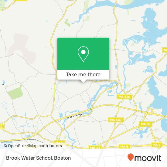 Brook Water School map