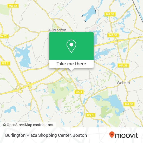 Mapa de Burlington Plaza Shopping Center