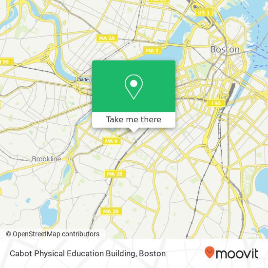 Cabot Physical Education Building map