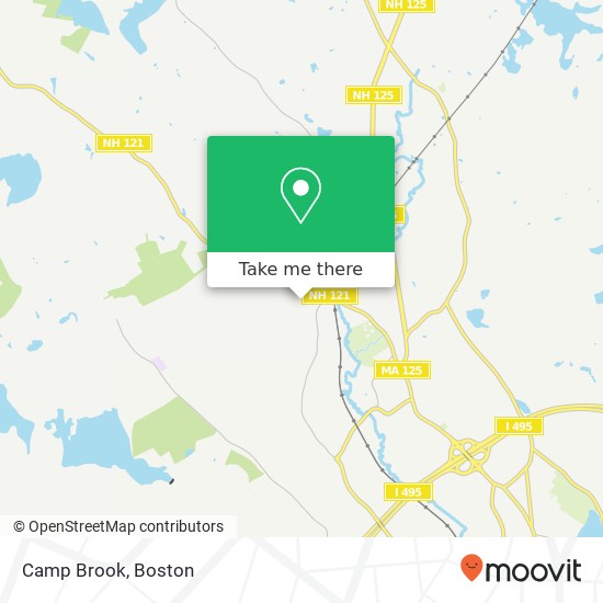 Camp Brook map