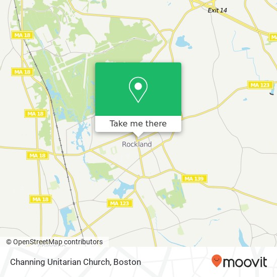 Channing Unitarian Church map