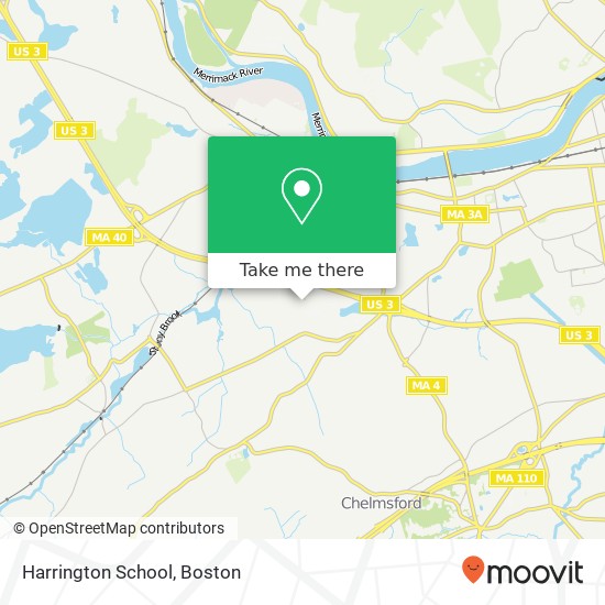 Mapa de Harrington School