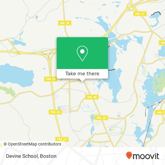 Devine School map