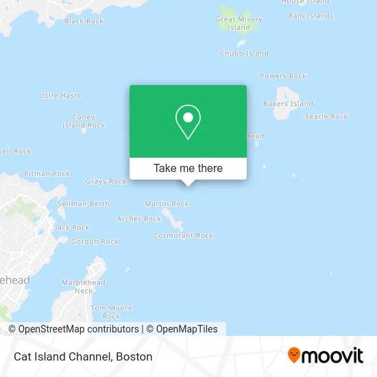 Cat Island Channel map