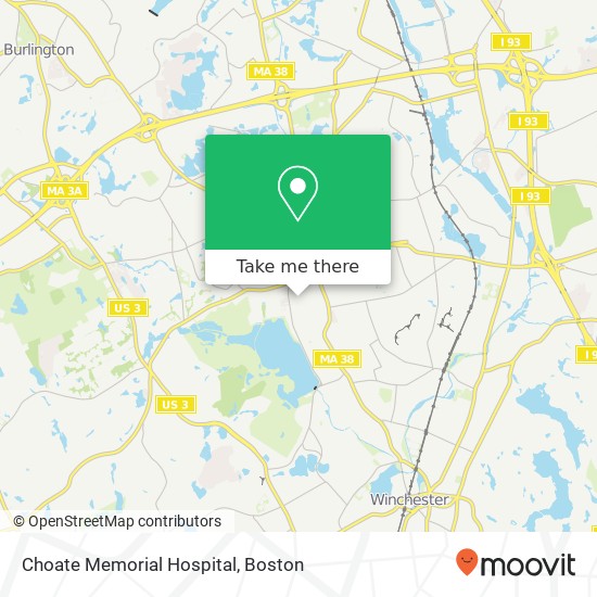 Mapa de Choate Memorial Hospital