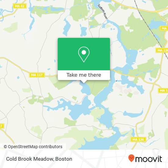 Cold Brook Meadow map