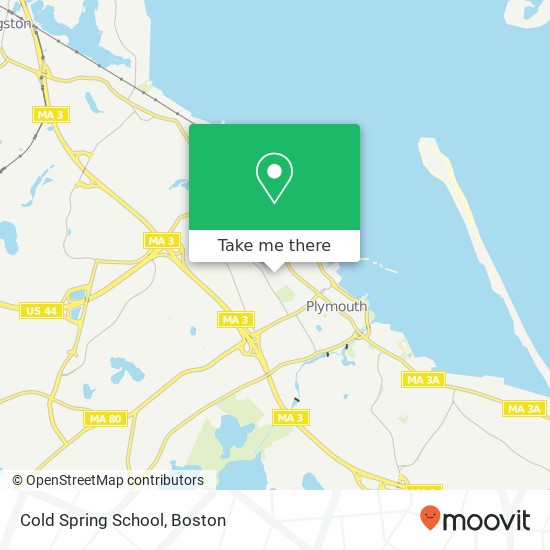 Mapa de Cold Spring School