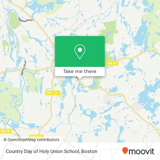 Country Day of Holy Union School map