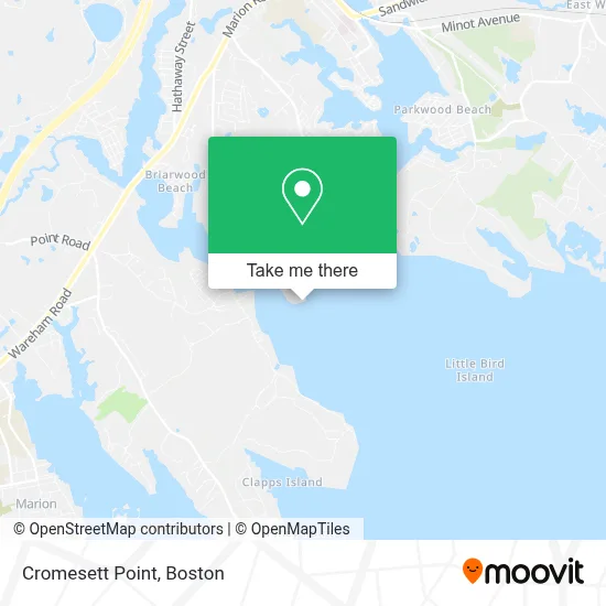 Cromesett Point map