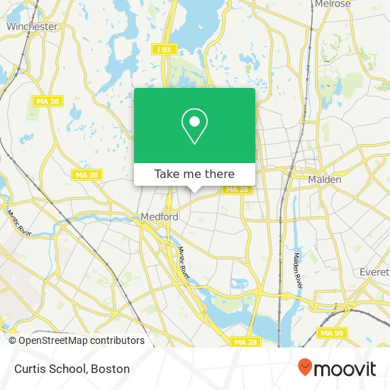 Curtis School map