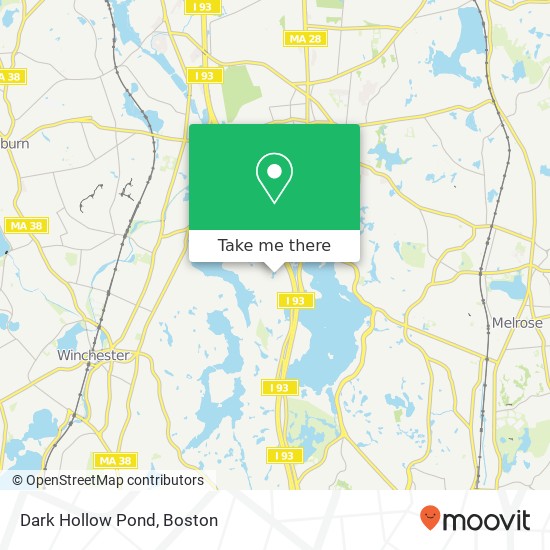 Mapa de Dark Hollow Pond