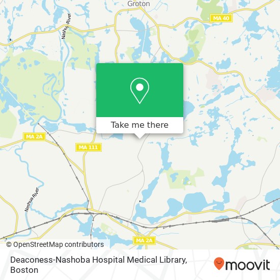 Deaconess-Nashoba Hospital Medical Library map