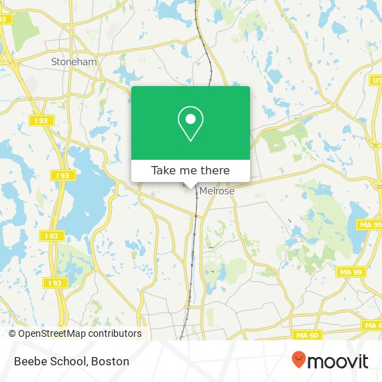 Beebe School map