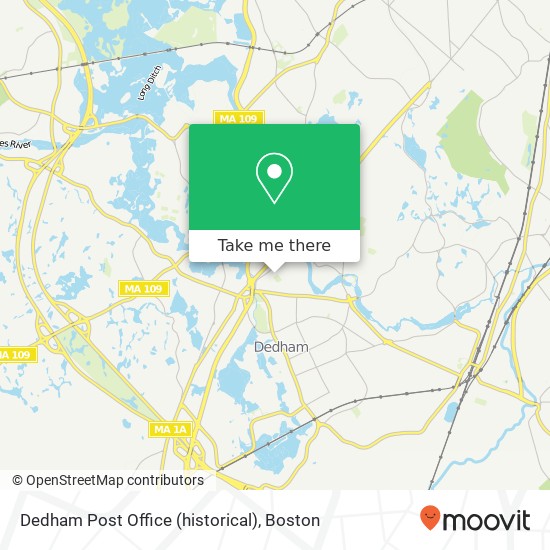 Mapa de Dedham Post Office (historical)