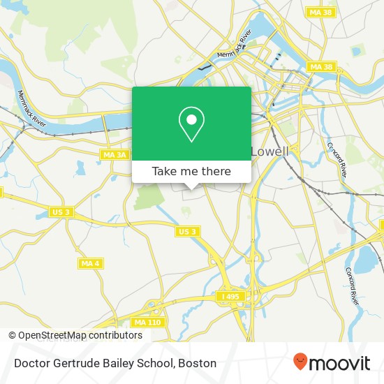 Mapa de Doctor Gertrude Bailey School