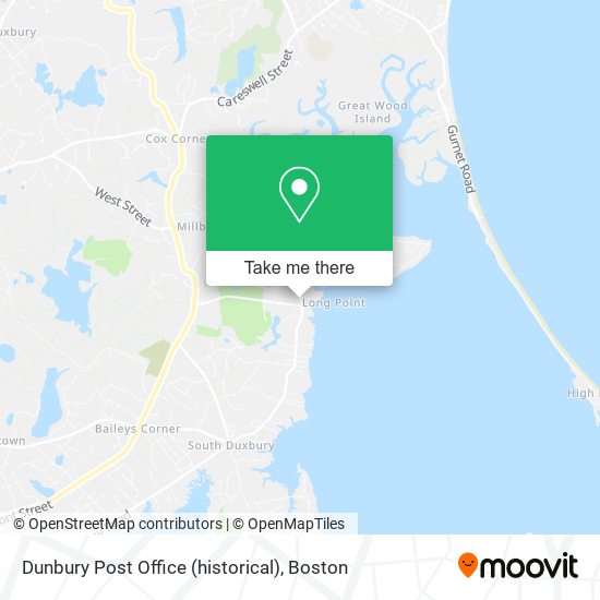 Dunbury Post Office (historical) map
