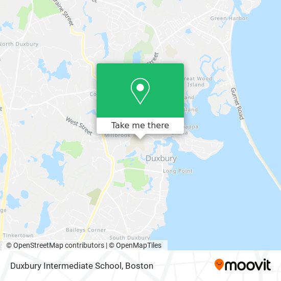 Mapa de Duxbury Intermediate School