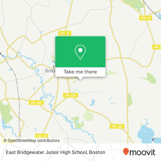 East Bridgewater Junior High School map