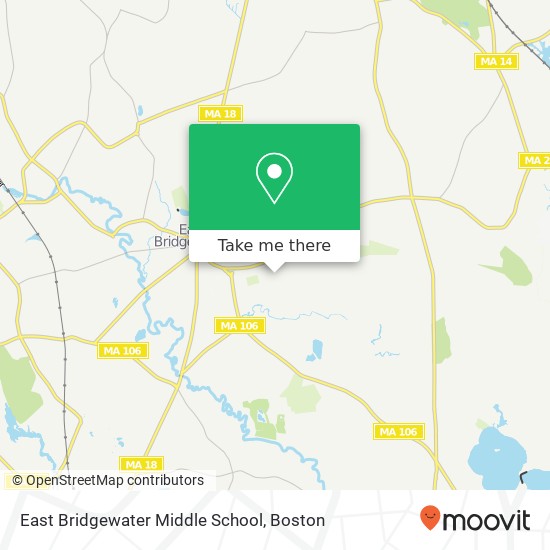 East Bridgewater Middle School map