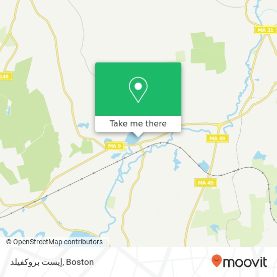 إيست بروكفيلد map