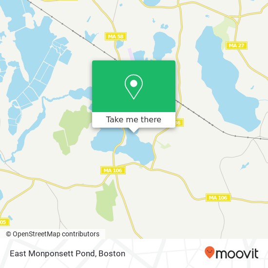 Mapa de East Monponsett Pond