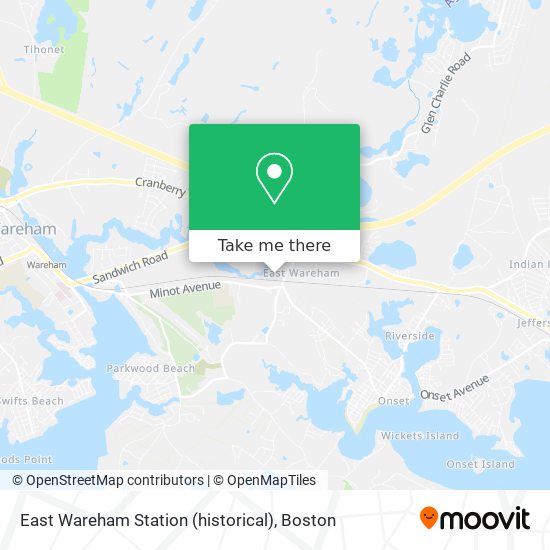 East Wareham Station (historical) map