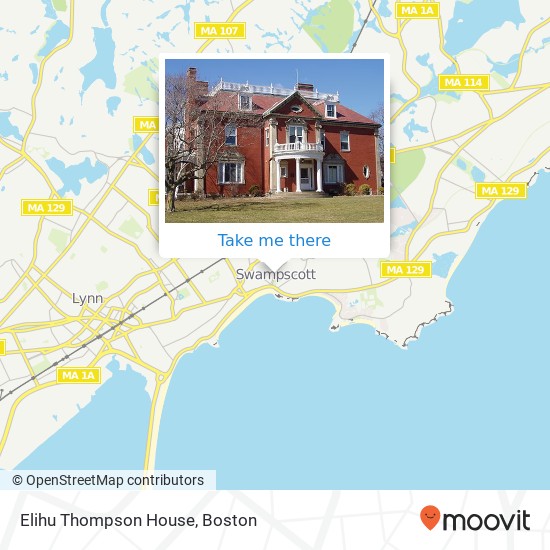 Mapa de Elihu Thompson House