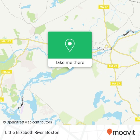 Mapa de Little Elizabeth River