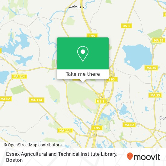 Essex Agricultural and Technical Institute Library map