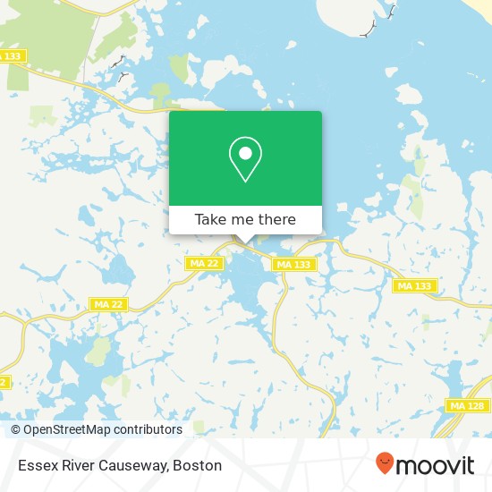 Essex River Causeway map