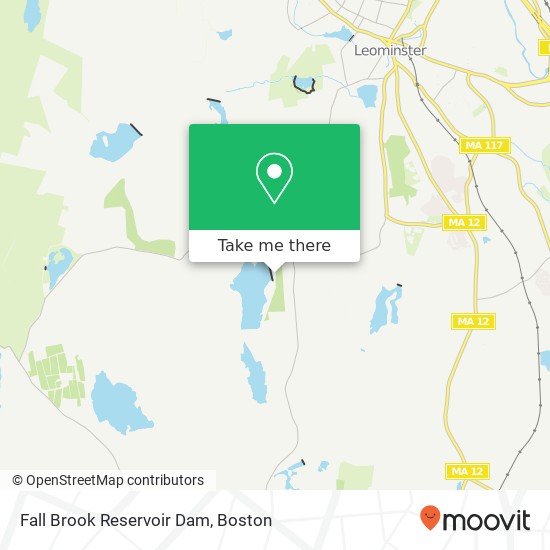 Mapa de Fall Brook Reservoir Dam