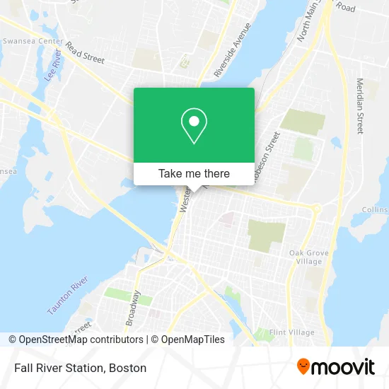 Mapa de Fall River Station