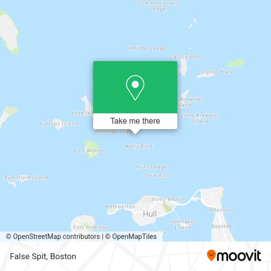 False Spit map