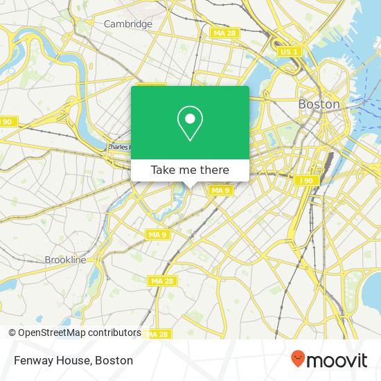 Fenway House map