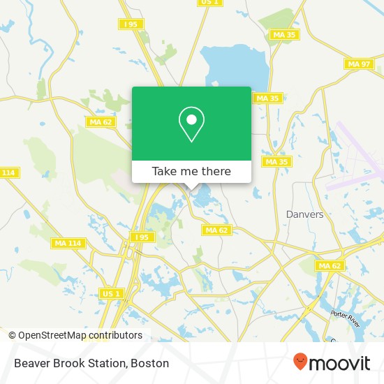 Mapa de Beaver Brook Station