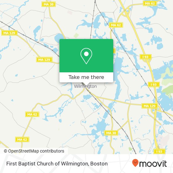 Mapa de First Baptist Church of Wilmington