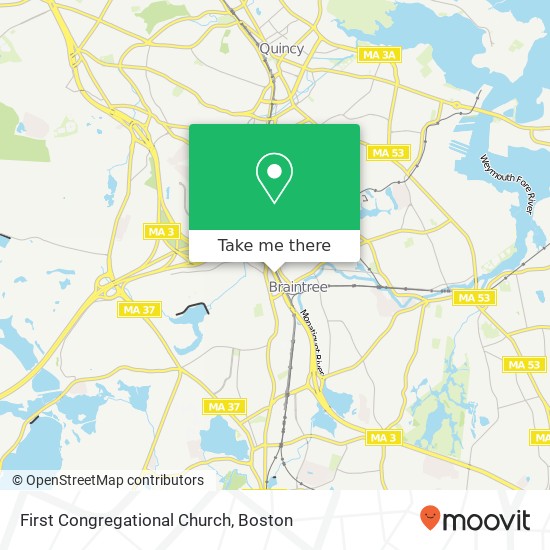 Mapa de First Congregational Church
