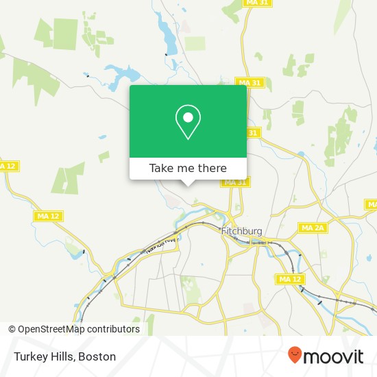 Turkey Hills map