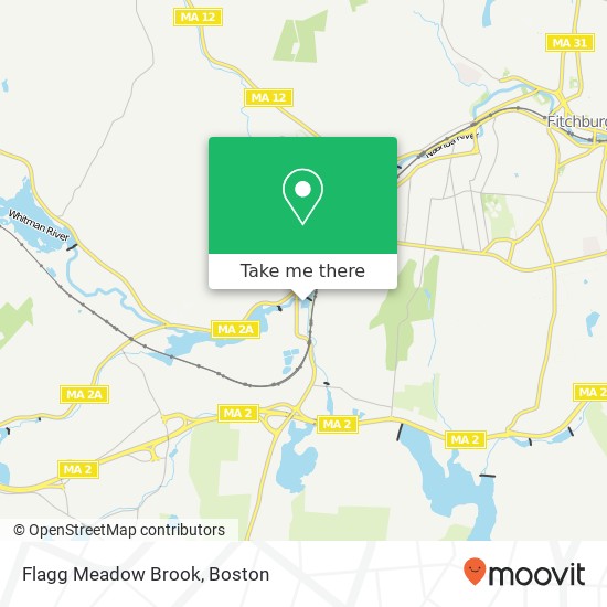 Flagg Meadow Brook map