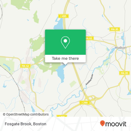 Mapa de Fosgate Brook