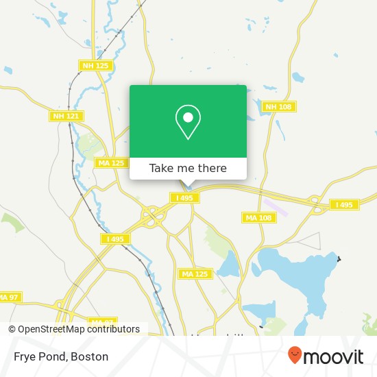 Mapa de Frye Pond