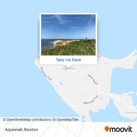 Mapa de Aquinnah